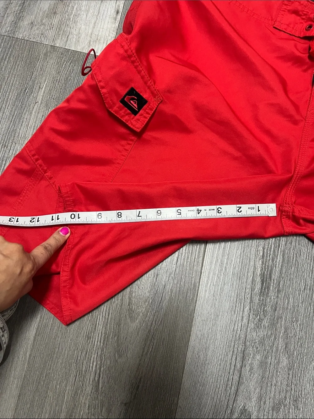 Quicksilver men’s swim trunks / red / Size 36